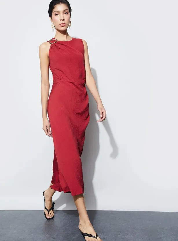 CODE Textured Midi Dress